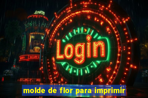 molde de flor para imprimir